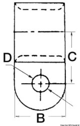 Sreanga P-gearrthóg níolón 31.7 mm